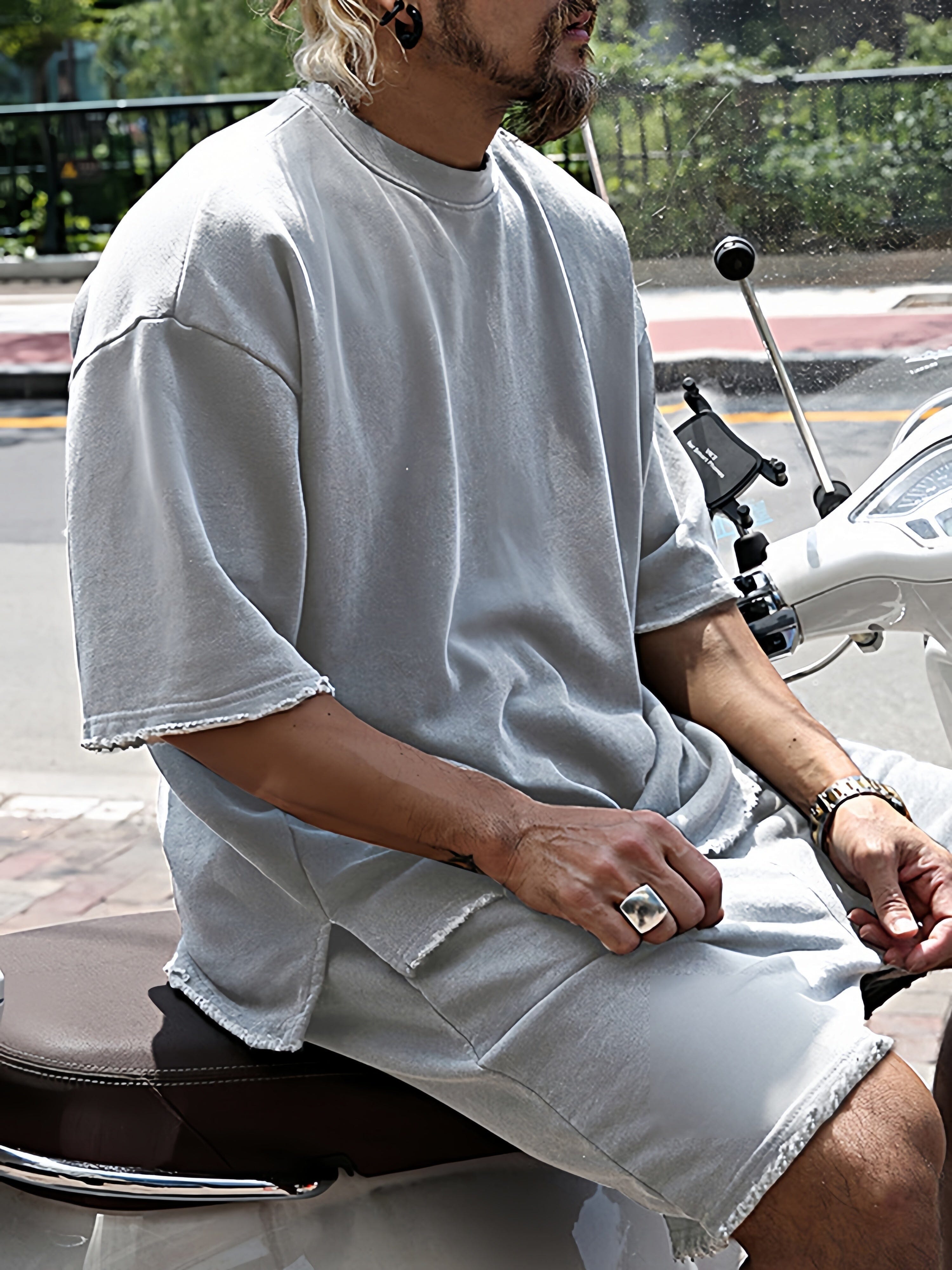 CASUAL LOOSE FIT SOLID SPORTS SETS