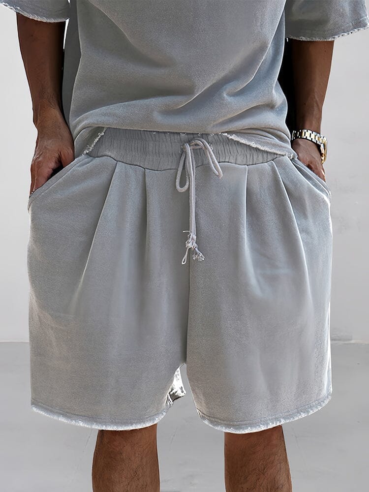 CASUAL LOOSE FIT SOLID SPORTS SETS